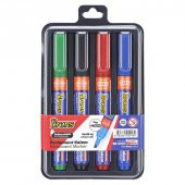Brons Permanent Marker Kesik Uç 4 Renk Set (S-M-K-Y) - 1