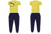 Puma Fenerbahçe Lacivert Eşofman Altı Ve  Sarı Tshirt Takım - 1