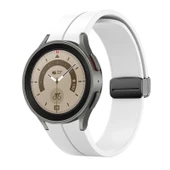 Samsung Galaxy Watch 4 5 6 7 FE 40 44 Classic 42 43 46 47 mm Kordon Magnetli Ayarlanır Silikon Kordon - 4