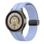 Samsung Galaxy Watch 4 5 6 7 FE 40 44 Classic 42 43 46 47 mm Kordon Magnetli Ayarlanır Silikon Kordon - 3