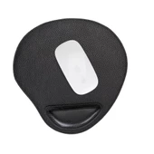Bileklikli Deri Mouse Pad FL01 Siyah - 1