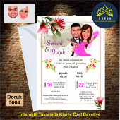 Düğün Davetiyesi Kişiye Özel 5005 - 1