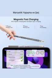 Fuchsia Xiaomi Redmi Tablet Serisi İçin Dokunmatik Kalem - 3