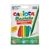 Carioca Plastello Elleri Kirletmeyen Yıkanabilir Pastel Boya Kalemi 12li - 1