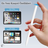 Apple İpad 10.9 inç Kablosuz Şarj Olabilen A2588 - A2589 - A2591 Uyumlu Manyetik Kalem - 3