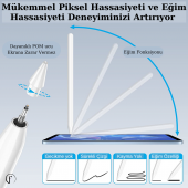 Apple İpad 10.9 inç Kablosuz Şarj Olabilen A2588 - A2589 - A2591 Uyumlu Manyetik Kalem - 5