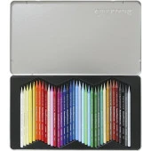 Cretacolor Aqua Monolith Ağaçsız Sulandırılabilr Boya Kalemi 36 Renk Metal Kutu (250 36) - 1