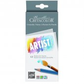 Cretacolor Artist Studio Line Watercolor Pencils 12 Renk Sulandırılabilir Boya Kalemi (283 12) - 1