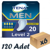 Tena Men Level 2 Erkek Mesane Pedi 20Li 6 Paket / 120 Adet - 1