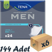 Tena Men Level 1 Erkek Mesane Pedi 24li 6 paket / 144 adet - 1