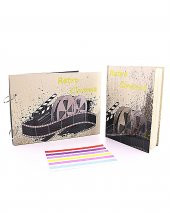 Retro Cinema Tasarımlı Kendin Yap Fotoğraf Albümü ve Defter Set - 1