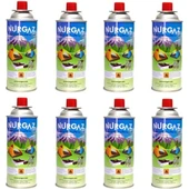 Nurgaz 220 gr Kartuş 8 Li Set - 1