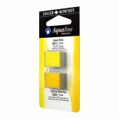 Daler Rowney Aquafine 1/2 Tablet Suluboya 2li Set LEMON YELLOW/CAD YELLOW HUE - 1