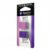 Daler Rowney Aquafine 1/2 Tablet Suluboya 2li Set ULTRAMARINE PINK/ULTRAMARINE VIOLET - 1