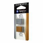 Daler Rowney Aquafine 1/2 Tablet Suluboya 2li Set SILVER IMIT/GOLD IMIT - 1