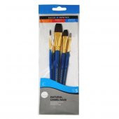 Daler Rowney Natural Camel Hair 5li Fırça Seti - 1
