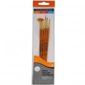 Daler Rowney Gold Taklon Synthetic 5li İnce Fırça Seti - 1