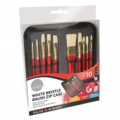 Daler Rowney White Bristle 10lu Çantalı Fırça Seti - 1