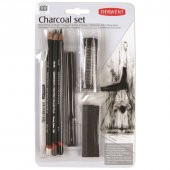 Derwent Charcoal Set 10lu Füzen Seti - 1