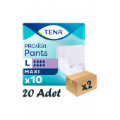 Tena Proskin Pants Maxi 8 damla Emici Külot Büyük Boy Large 10'lu 2 paket / 20 adet - 1