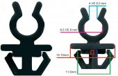 Kaput Çubuk Klipsi Honda 90672-Sj4-013 Toyota 53452-90351 Mitsubişhi - 1