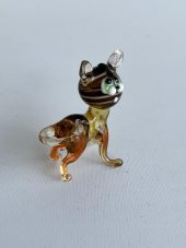El Yapımı Murano Cam Kedi Biblo A14-07 - 5