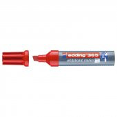 Edding 365 Kesik Uçlu Yazı Tahtası Kalemi 7 mm KIRMIZI - 1