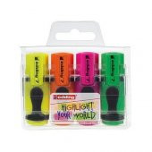 Edding 7 Mini Highlighter Fosforlu İşaretleme Kalemi 4 RENK SET - 1