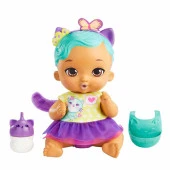 My Garden Baby Yavru Kedi Bebeğimin Bakım Zamanı: Mavi Saçlı Bebek 30 CM thumbnail 2