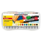 Eberhard Faber Yağlı Pastel Boya 12 Renk Plastik Kutu - 1