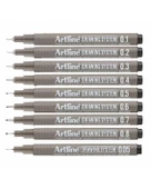 Artline Teknik Çizim Kalemi 9lu Set - 1
