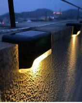 16 Adet Köşebent Merdiven Veranda Solar Güneş Enerjili Bahçe Led Lamba Dekor Çok Al Az Öde - 2