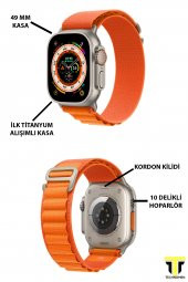 TECHNOMEN Akıllı saat Y60 Ultra Plus Bluetooth Kulaklık 7 Kordon Kasa Koruma Kırılmaz cam HEDİYELİ Smart Watch - 3