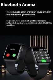 TECHNOMEN T500 Akıllı Saat Türkçe Menülü Nabız&tansiyon Ölçer Arama Özellikli Ios&anroid Çift Tuş Smartwatch - 3