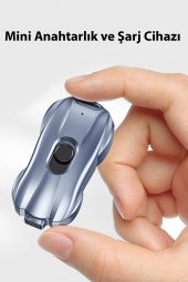 TECHNOMEN 1500mAh Portable Mini Power Bank Anahtarlık Acil Şarj iPhone - 3