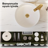 Creavit LP145 Loop 45 cm Set Üstü Çanak Lavabo - 1