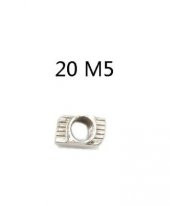 6 Kanal Sigma Profil Somun (M5 Tırtıklı Somun) - 5