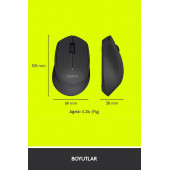Logitech M280 Konforlu Kablosuz Optik Mouse Siyah - 4