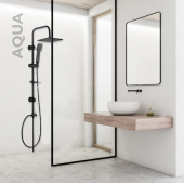 Newarc 440536 Aqua Siyah Duş Seti - 2