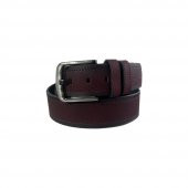 Fossil Bordo Suni Deri 4,5 cm Erkek Kemeri-125cm - 4