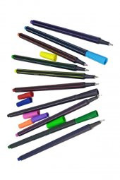 Fineliner 10 Lu İnce Uçlu Kalem 1 Paket 10 Renk 0.4 Mm Keçe Uçlu Kalem Renkli İşaretleme Yazı Kalemi - 3