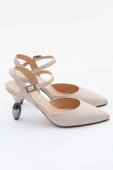 Kadın Hakiki Deri Kısa Topuklu Stiletto - 4