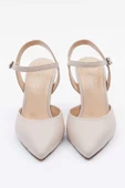 Kadın Hakiki Deri Kısa Topuklu Stiletto - 5