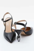 Kadın Hakiki Deri Kısa Topuklu Stiletto - 8