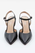Kadın Hakiki Deri Kısa Topuklu Stiletto - 10