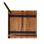 Ahşap Katlanır Rulo Masa Kamp Outdoor Bahçe Araç Araba Masası Çantalı 60x57 - 7