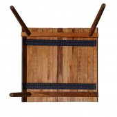 Ahşap Katlanır Rulo Masa Kamp Outdoor Bahçe Araç Araba Masası Çantalı 60x57 - 9