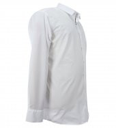 Erkek Büyük Beden Uzun Kol Klasik Gömlek Beyaz - 2