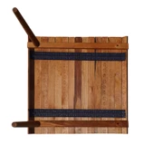 Ahşap Katlanır Rulo Masa Kamp Outdoor Bahçe Araç Araba Masası Çantalı 60x57 - 10