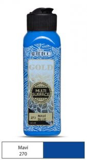 Artdeco Gold Multi Surface Akrilik Boya 140 ml. 270 MAVİ - 1